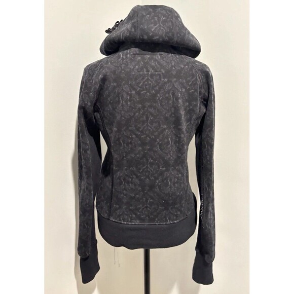 LULULEMON Gray Black Winter Hiver 2013 Edition Scuba Hoodie Bows Jacket 4 - Picture 4 of 11